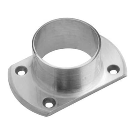 Lavi Industries Lavi Industries, Flange, Wall, Cut, for 2" Tubing, Satin Stainless Steel 44-531/2